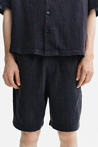 Relaxed-Fit Muslin Shorts
