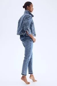 Slim Straight High Ankle Jeans