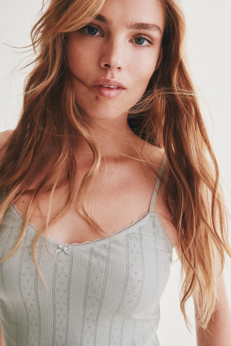 Pointelle Camisole Top