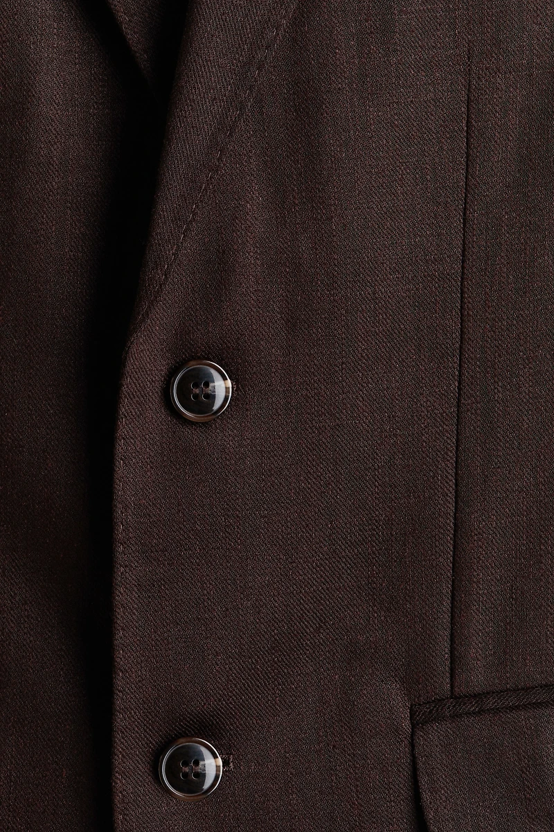 Regular-Fit Linen-Blend Jacket