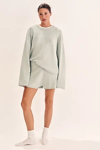 Roll-edge Sweater
