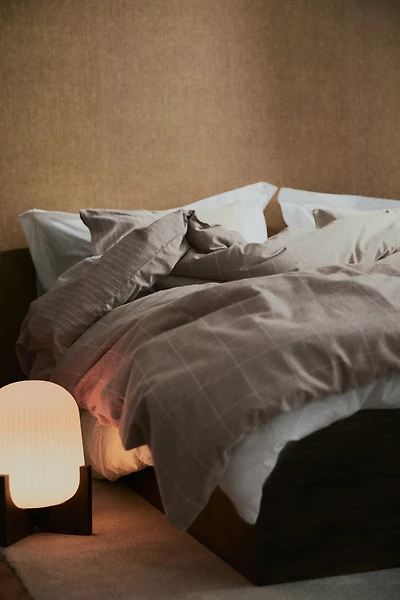 Parure de couette lit double en flanelle