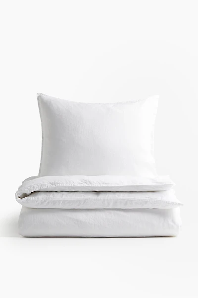 Linen Twin Duvet Cover Set
