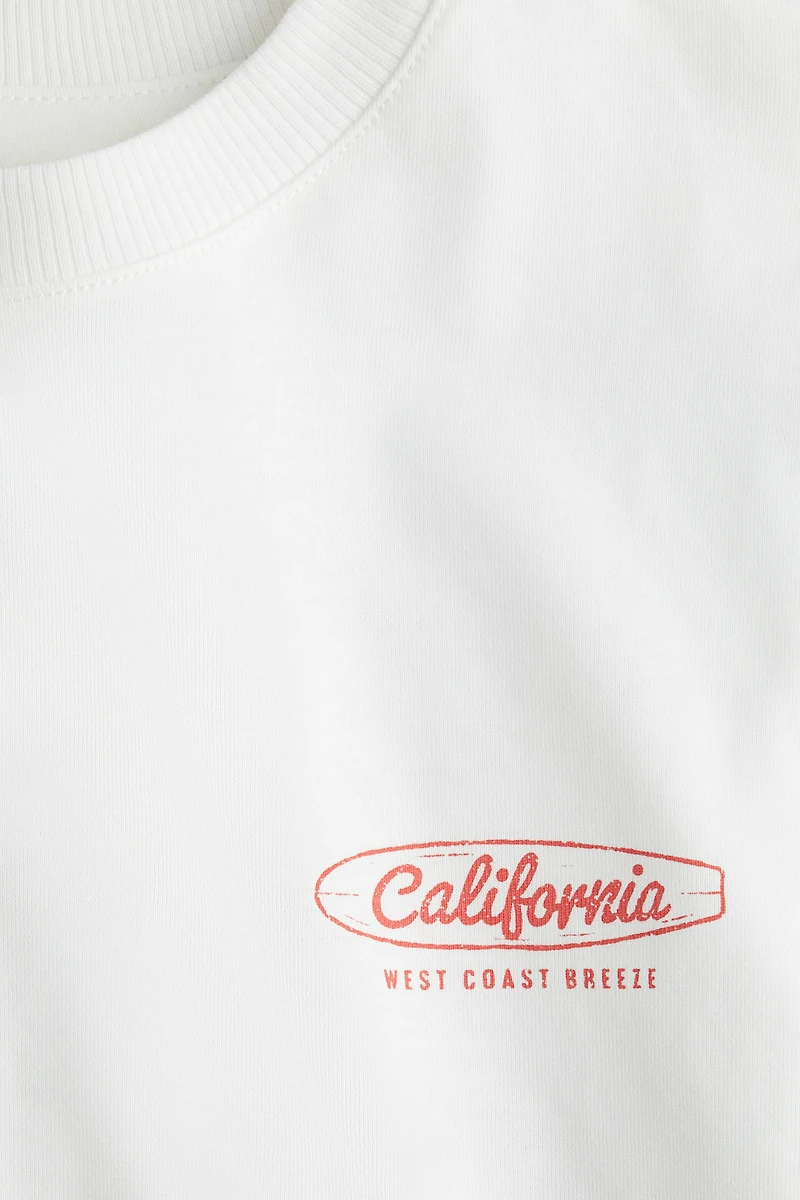 T-shirt en coton imprimé