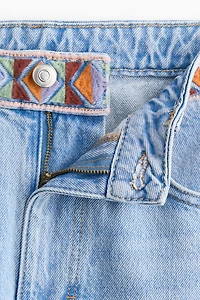 Jean large à taille très haute