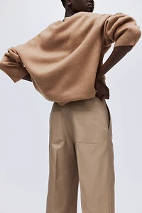 Pantalon large en sergé