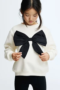 Bow-Detail Sweatshirt