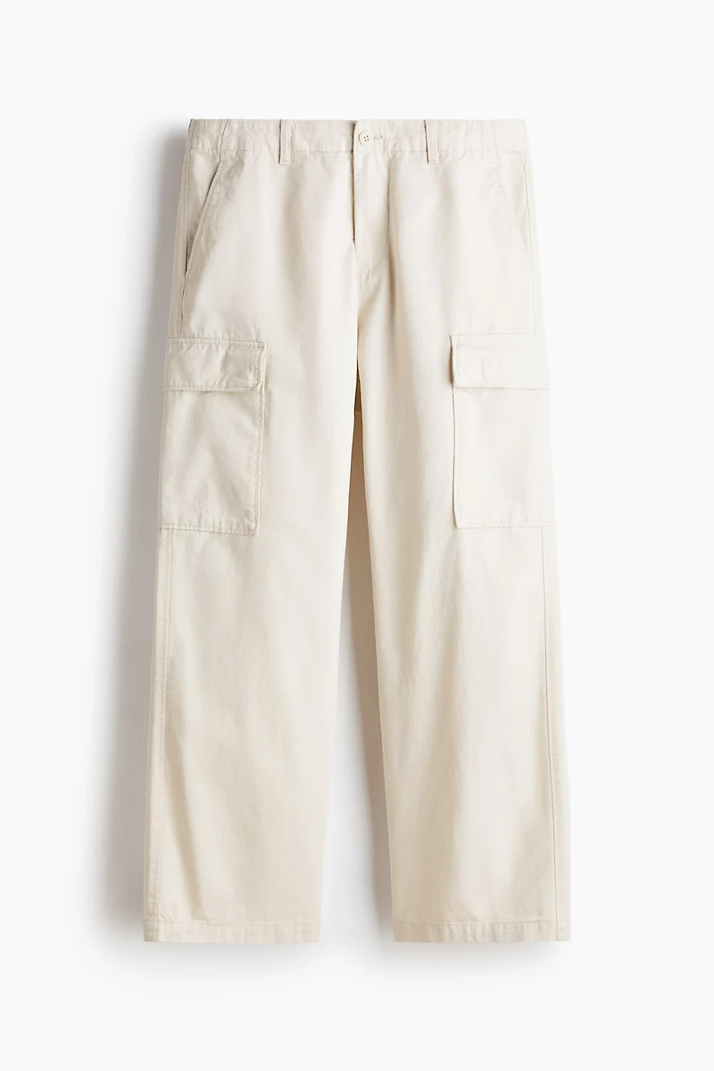 Relaxed-Fit Cotton Cargo Pants
