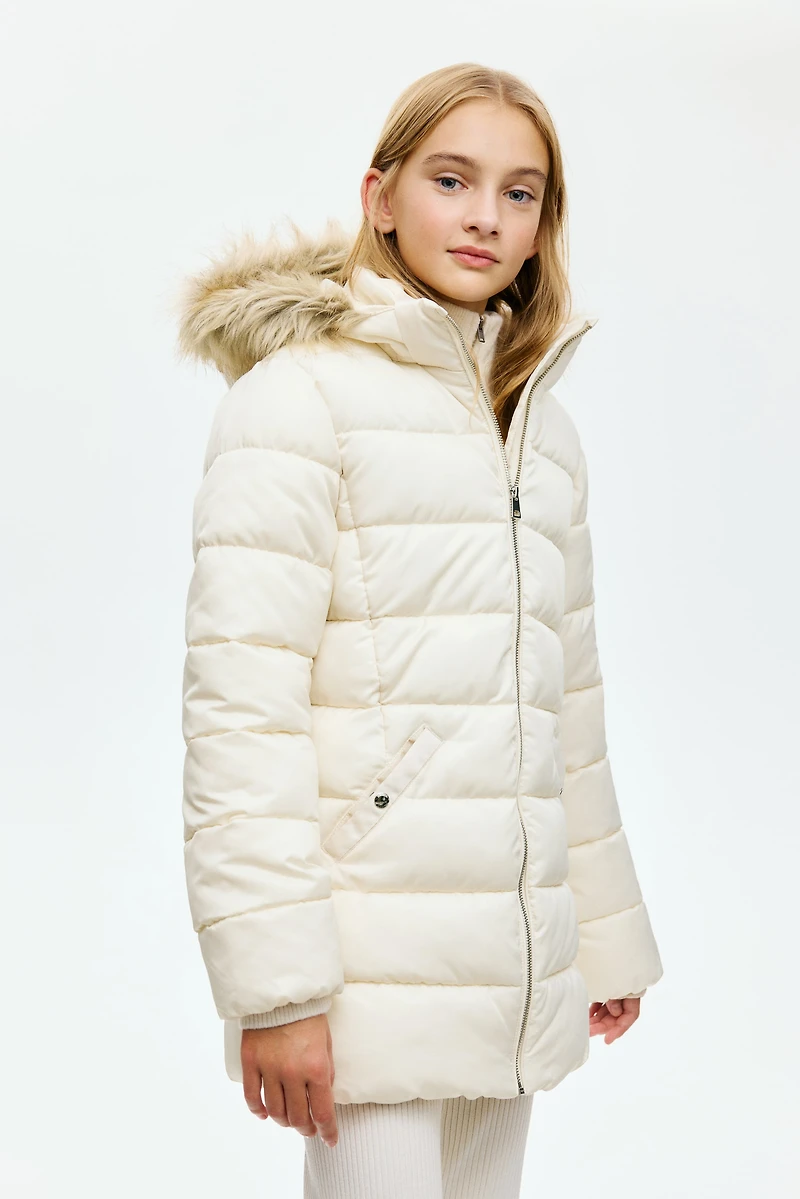 Veste matelassée à capuchon