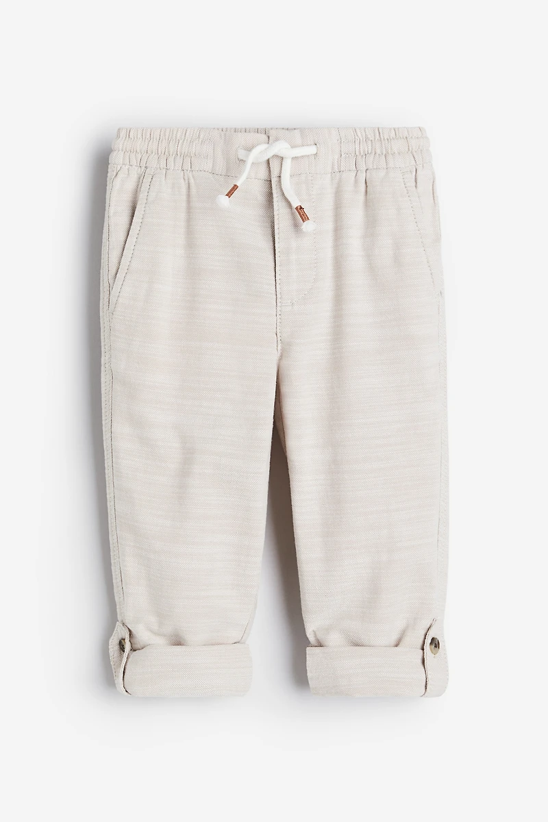 Loose Fit Roll-up Pants