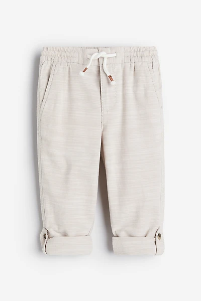 Loose Fit Roll-up Pants