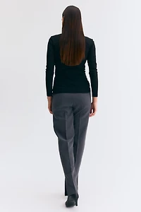 MAMA Slit-Hem Pants
