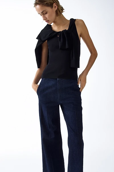 Jean évasé taille haute