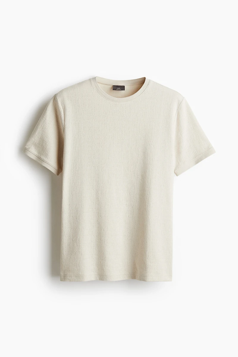 T-shirt texturé Coupe Classique