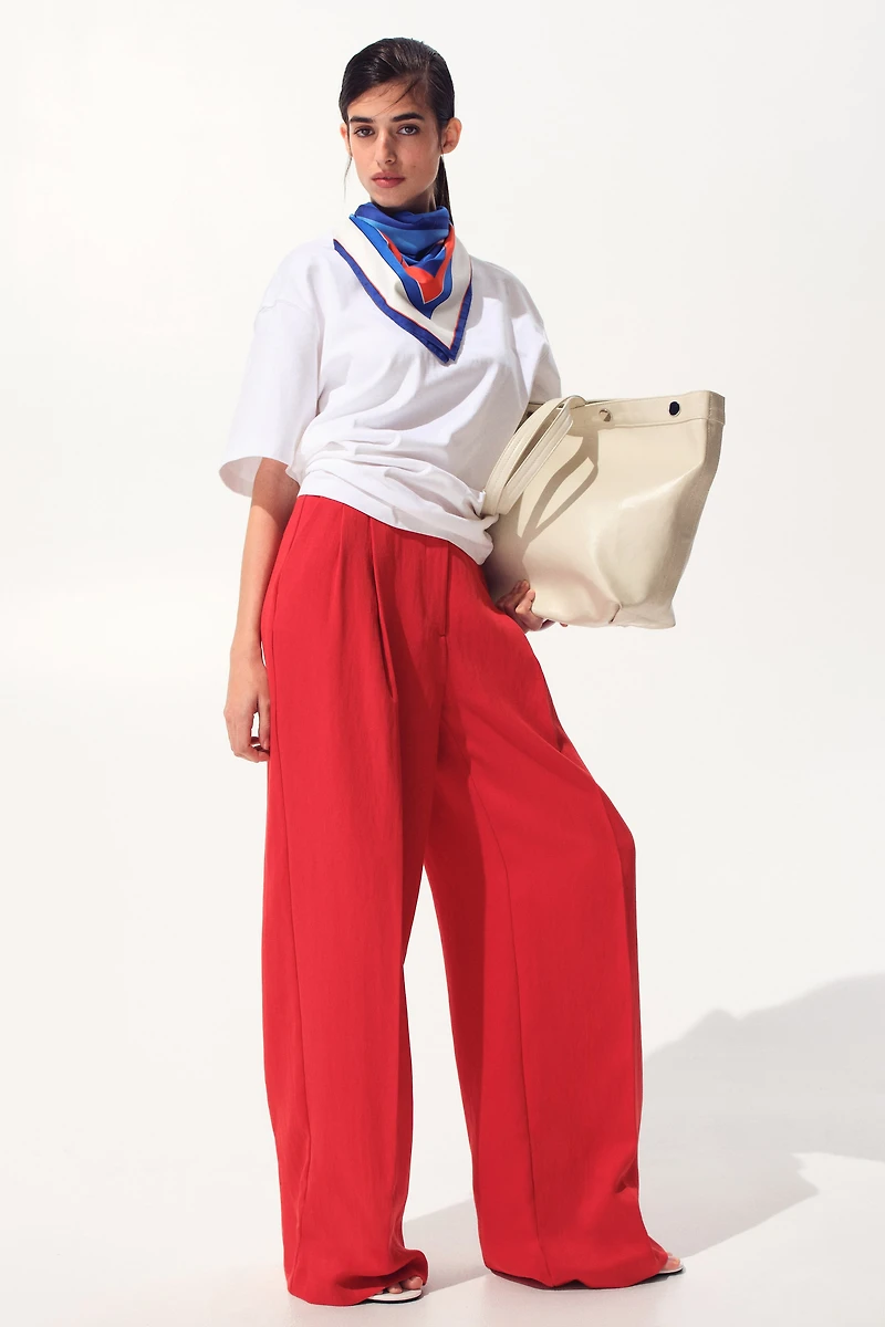 Wide-Leg Dress Pants