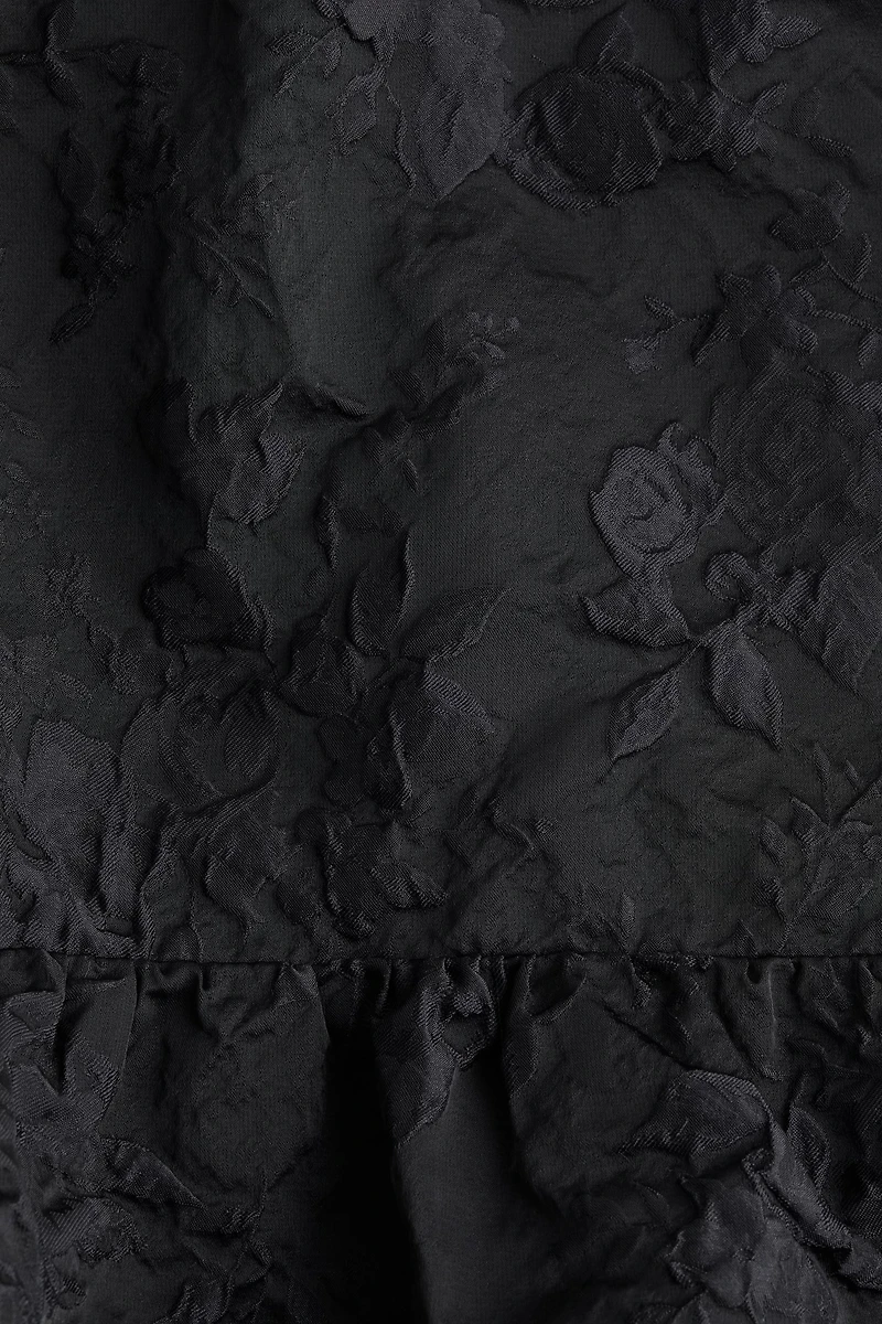 Bubble-Hem Strappy Top