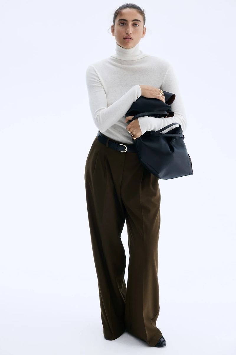 Wide-Leg Dress Pants