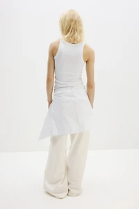 Camisole côtelé rafraîchissante près du corps