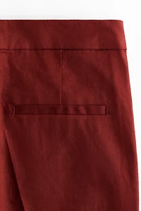 Linen-Blend Dress Pants