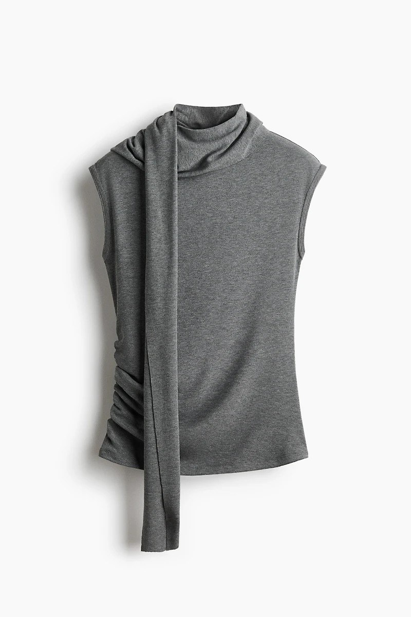 Top with Scarf Collar