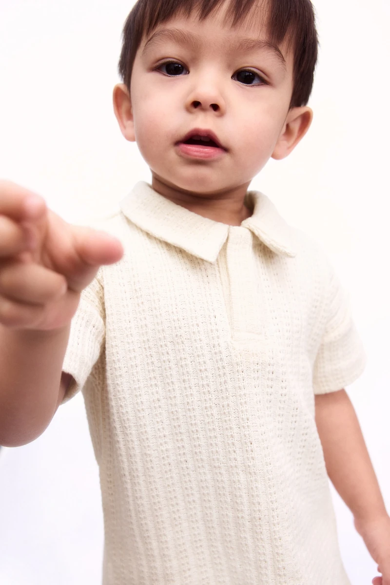 2-Piece Polo Shirt and Shorts Set