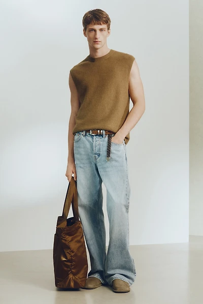 Chandail sans manches ample en point mousse