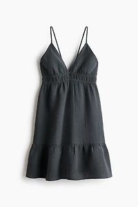 Open-Back Muslin Dress