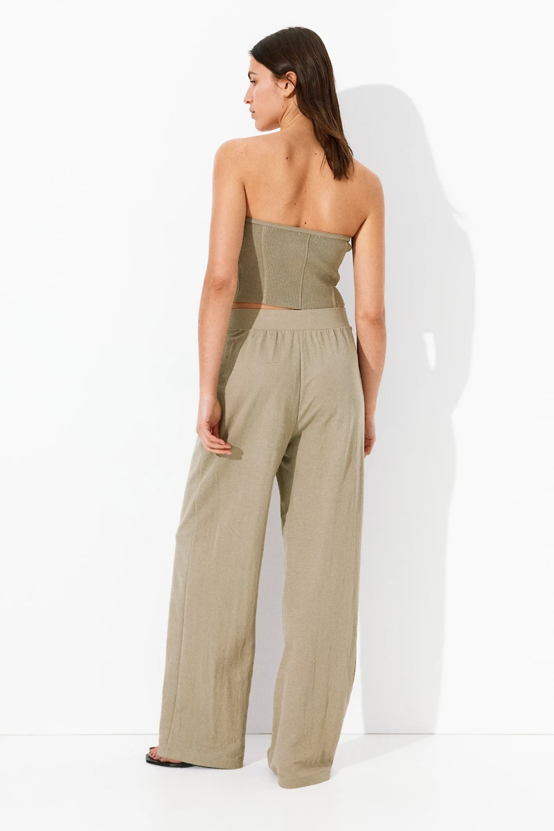 Pantalon habillé avec taille haute