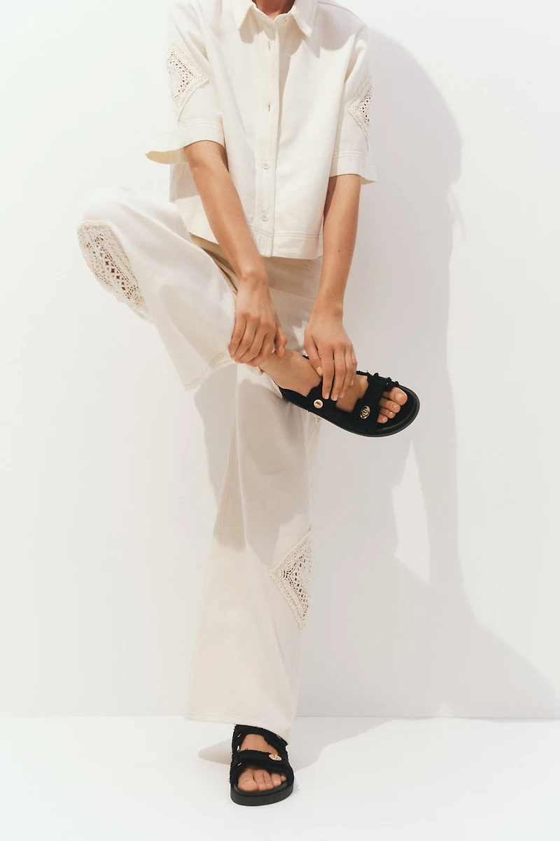 Cotton Twill Sandals