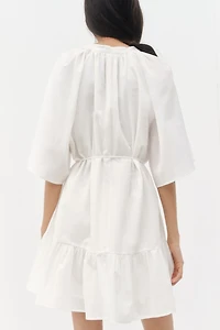Tie-Belt Shirt Dress