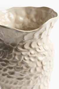 Large Ocean-Inspired Stoneware Vase