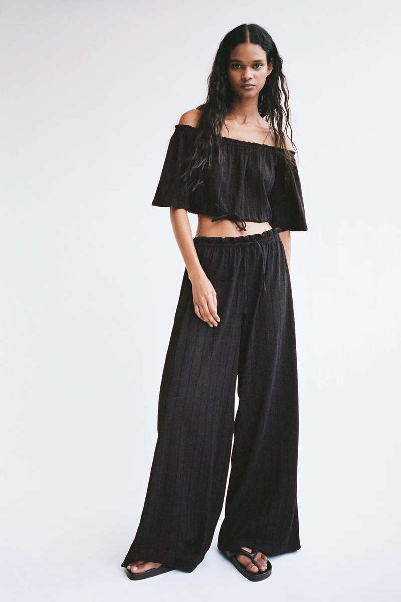 Crinkled Paper-Bag Pants