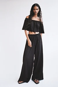 Crinkled Paper-Bag Pants