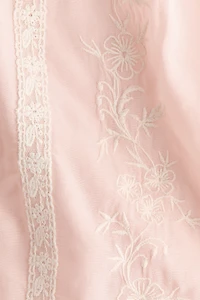Embroidered Viscose-Blend Top