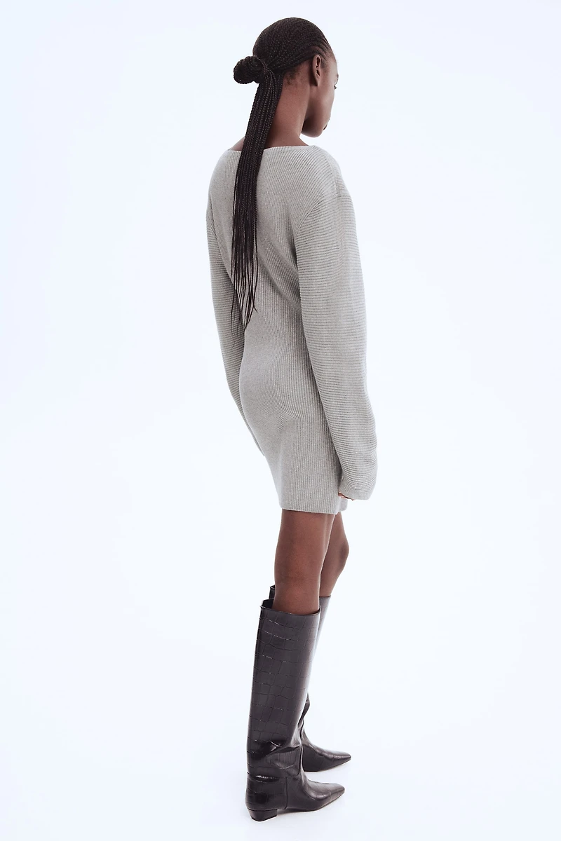 Rib-Knit Dress