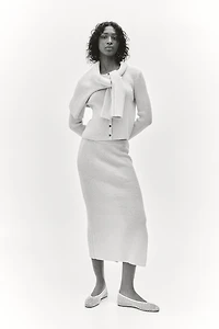 Rib-Knit Cardigan