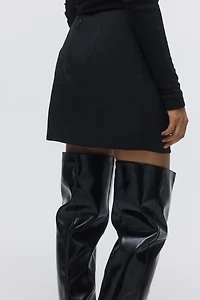 Mini jupe avec appliqué