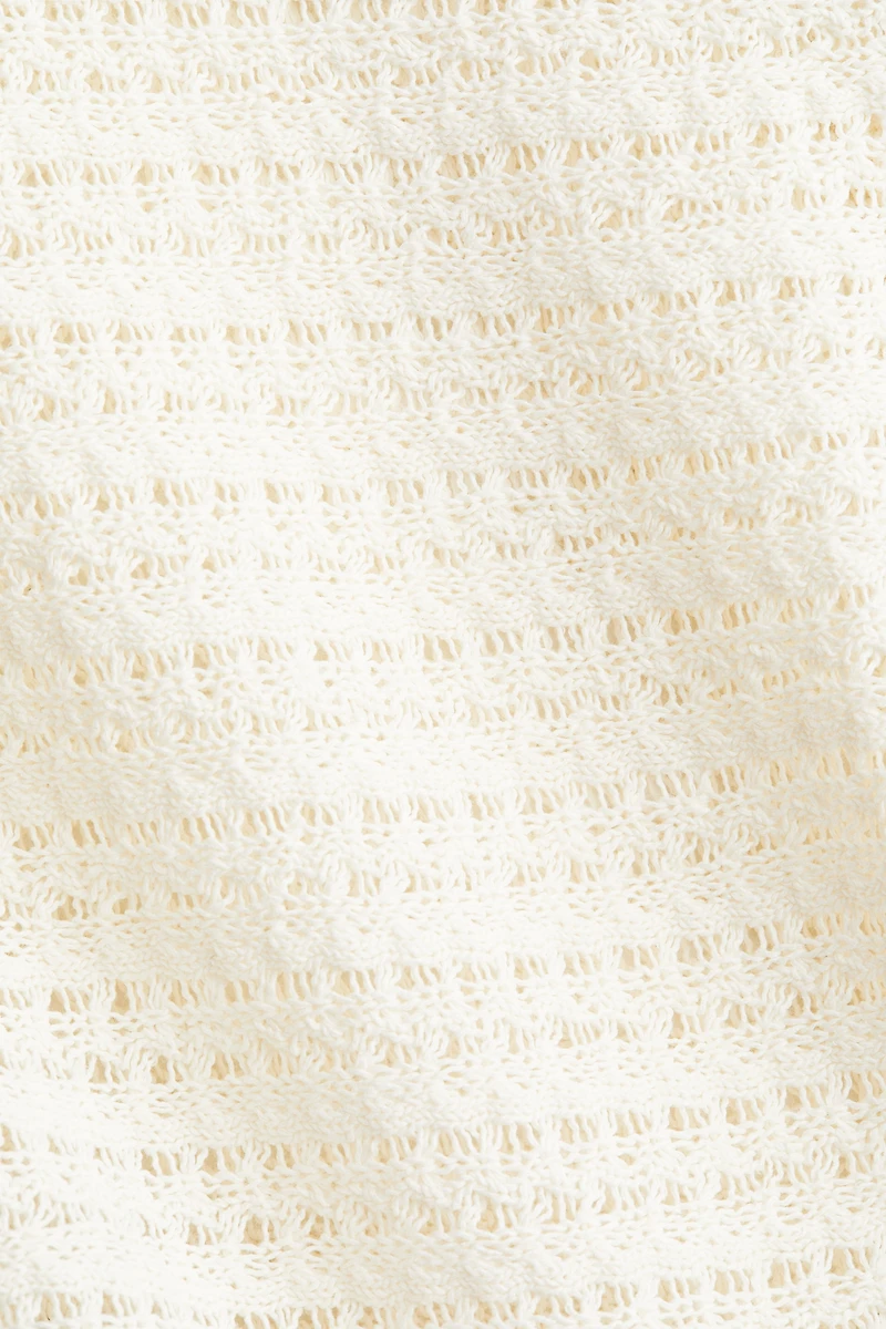 Pointelle-knit shorts