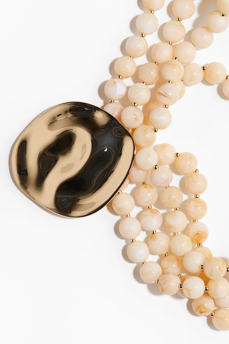 Beaded Necklace with Pendant