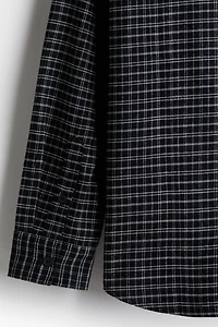 Loose Fit Flannel Shirt