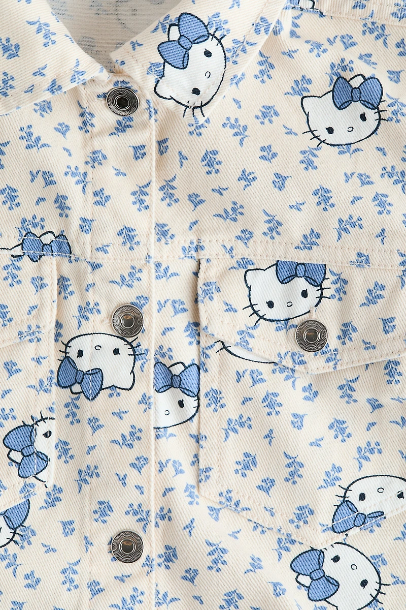 Veste en sergé imprimé