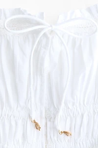 Tie-Detail Cotton Top