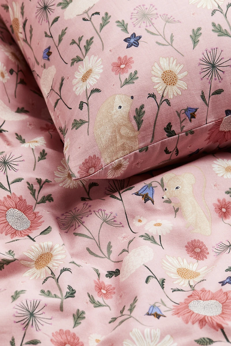 Patterned Twin Duvet Cover Set