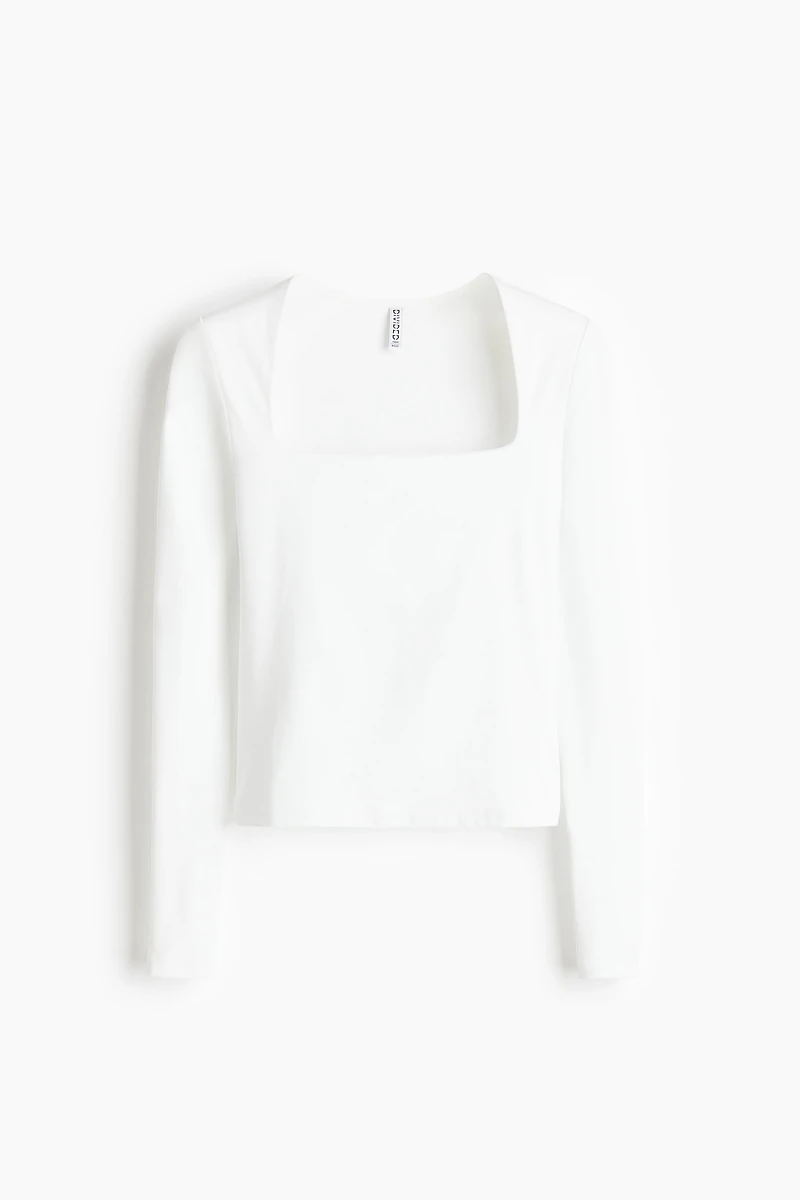 Long-Sleeved Microfiber Top