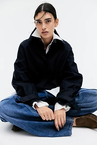 Twill Jacket with Collar