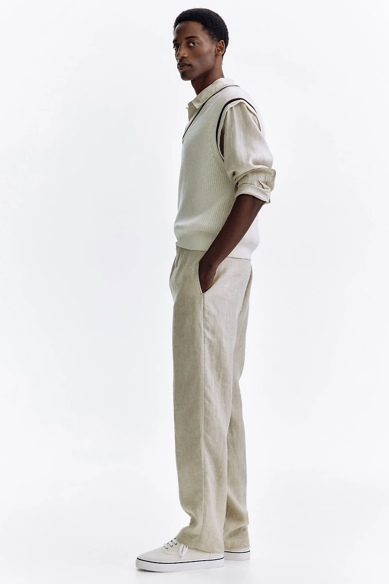 Pantalon classique en lin