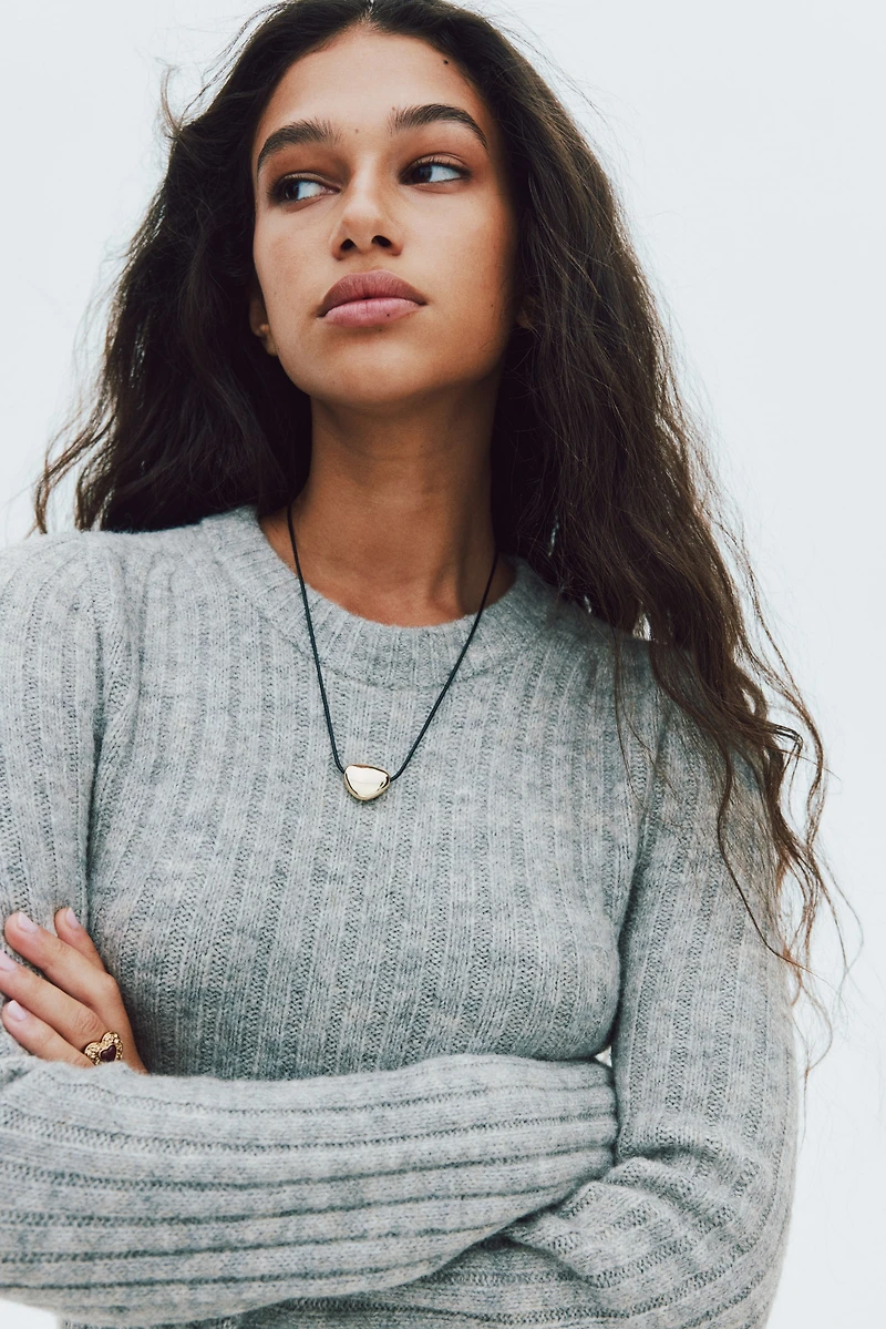 Robe en tricot côtelé