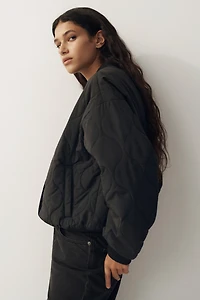 Quilted Bomber Jacket
