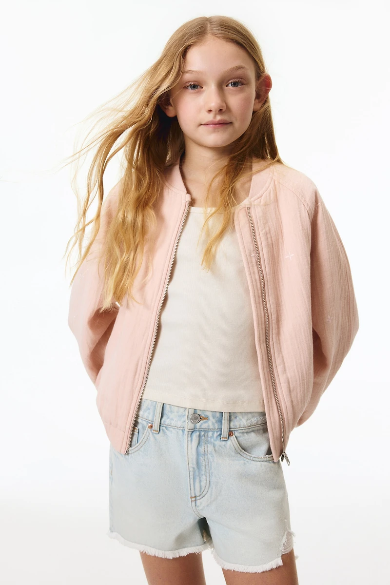 Relaxed-Fit Denim Shorts