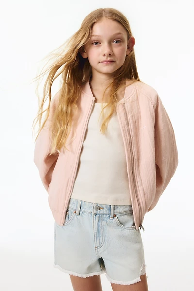 Relaxed-Fit Denim Shorts